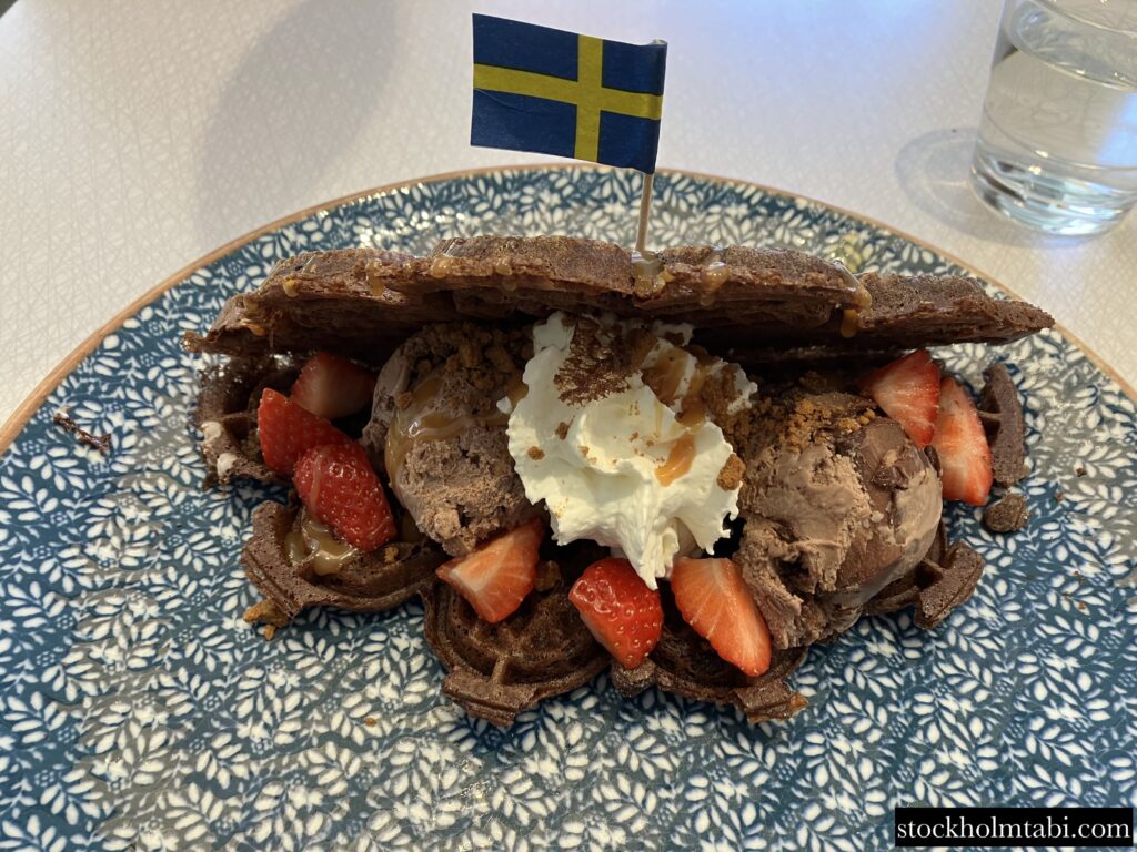 Älskade traditionerのチョコレートワッフル