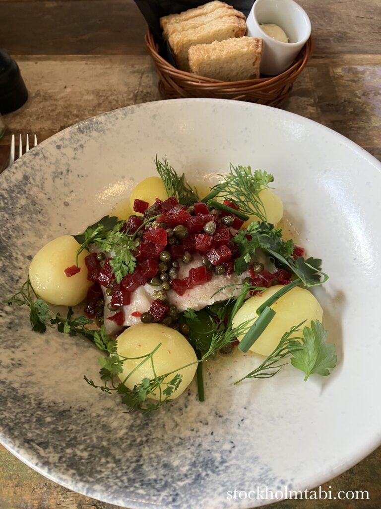 Knut Upplandsgatanの魚料理
