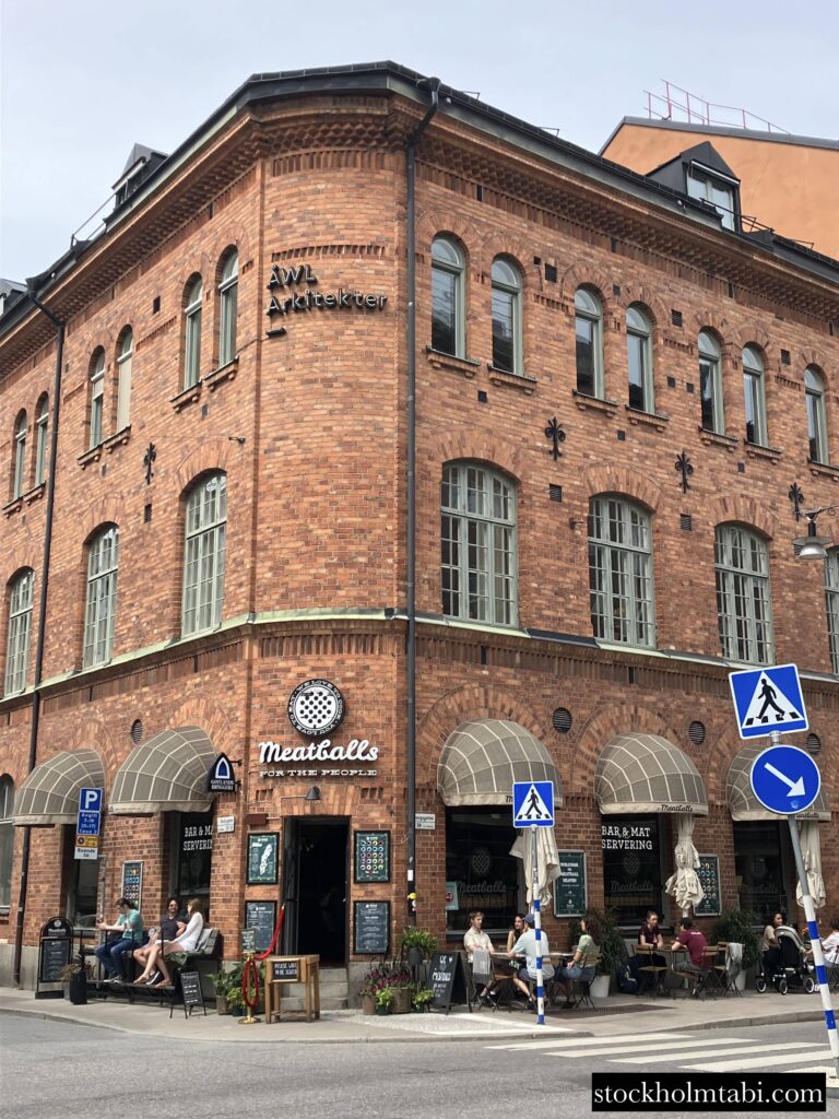 Meatballs for the Peopleのレンガの外観