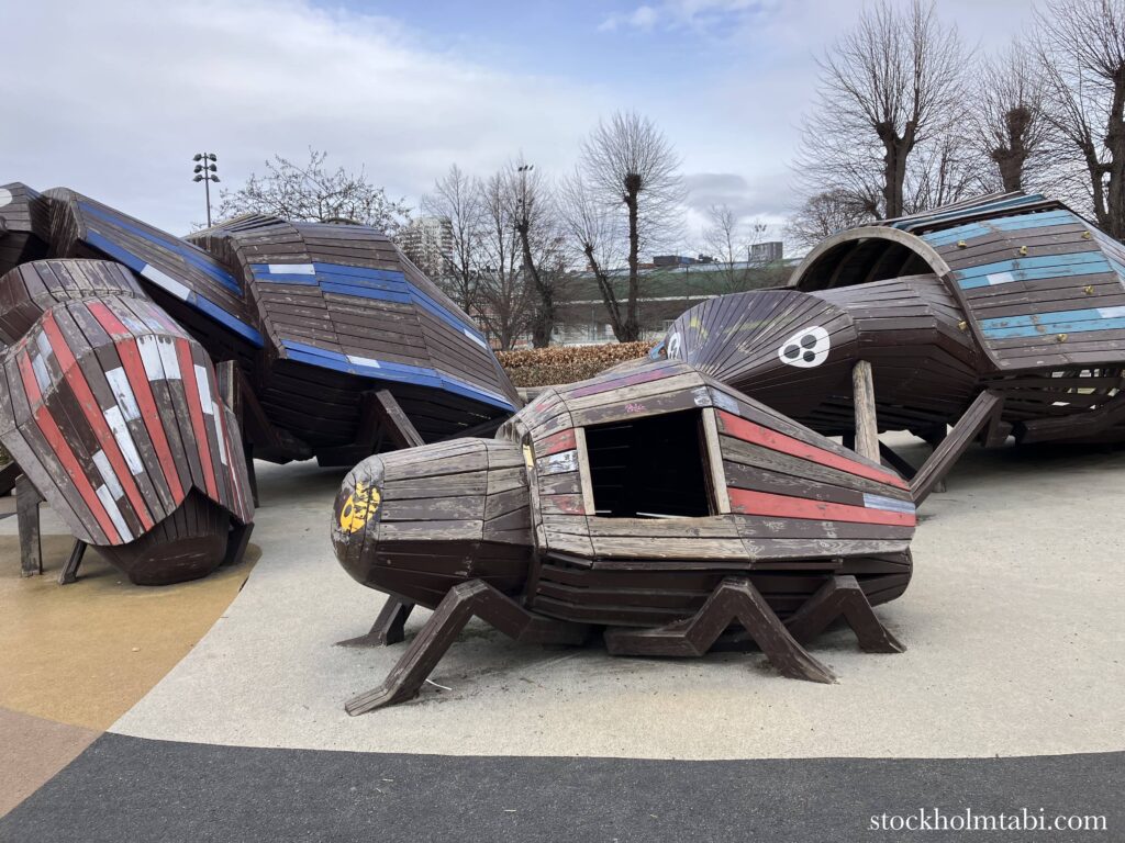 Uggleparkenのカブトムシの遊具