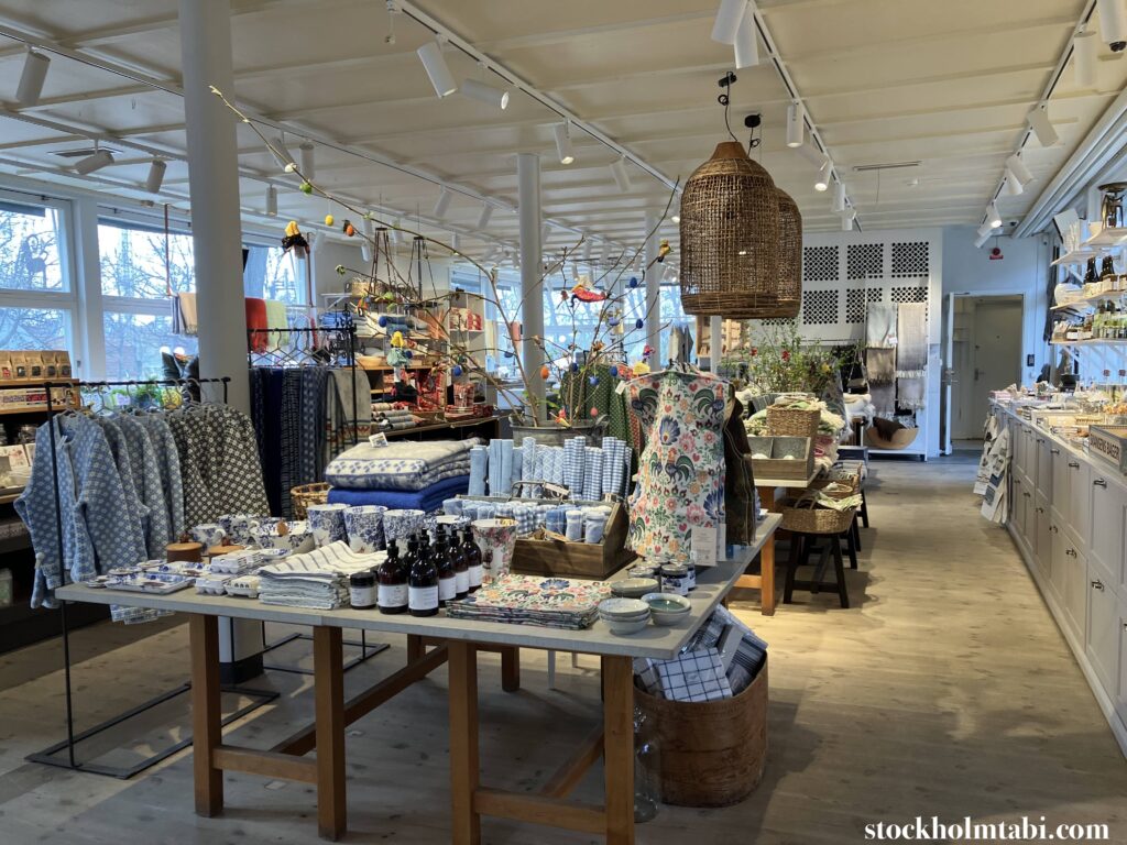 清潔感あふれるSkansenbutikenの店内