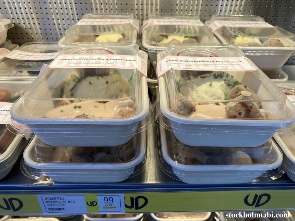Urban Deli Sveavägenの惣菜のミートボール