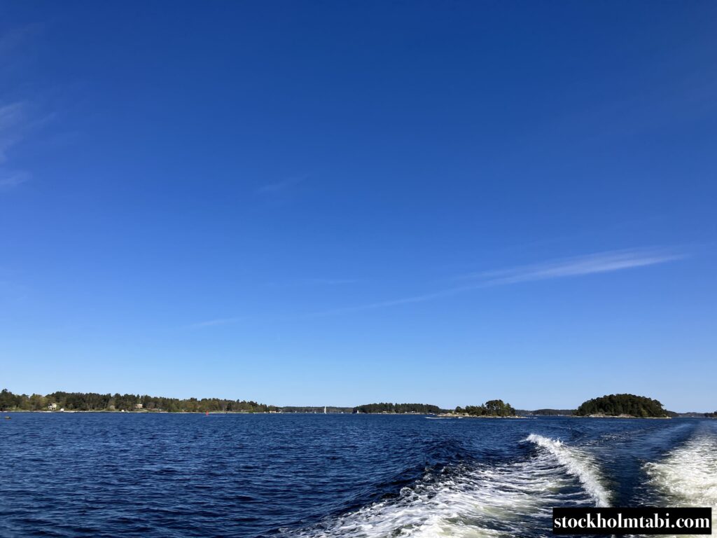 ストクホルム行きのフェリーからみる大海原