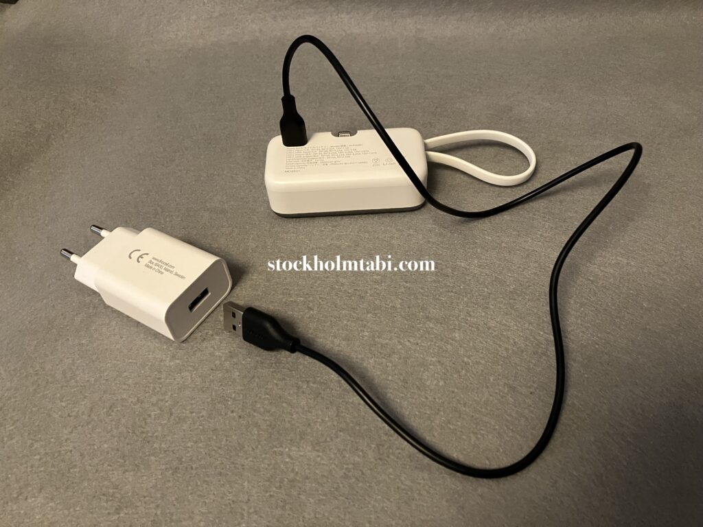 USBケーブルを使ってフィリップスのモバイルバッテリーを充電