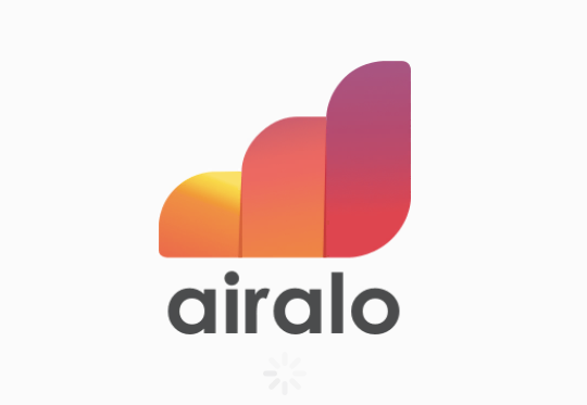 Airaloのの赤系の公式マーク