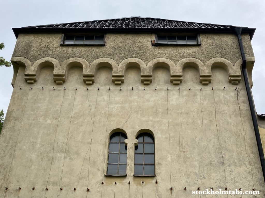 Tyresö Slottの建物のアーチ型の装飾