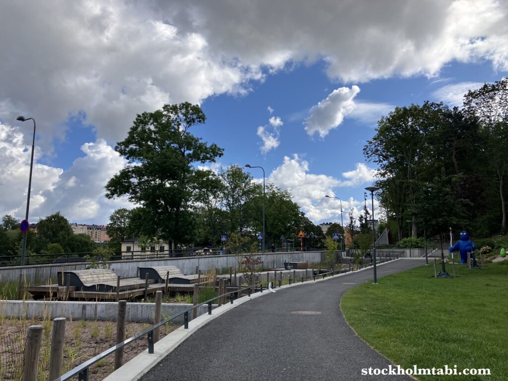 Mariedals Trädgårdscaféの近くの公園