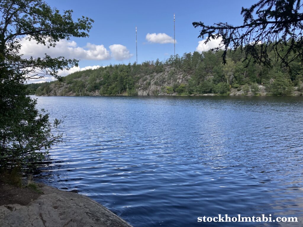 ナッカのKälltorpssjönの水面