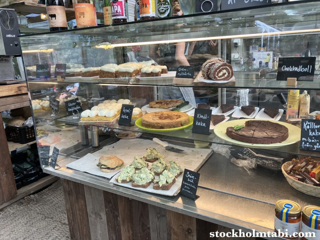 Kafé Källtorpのケーキのケース