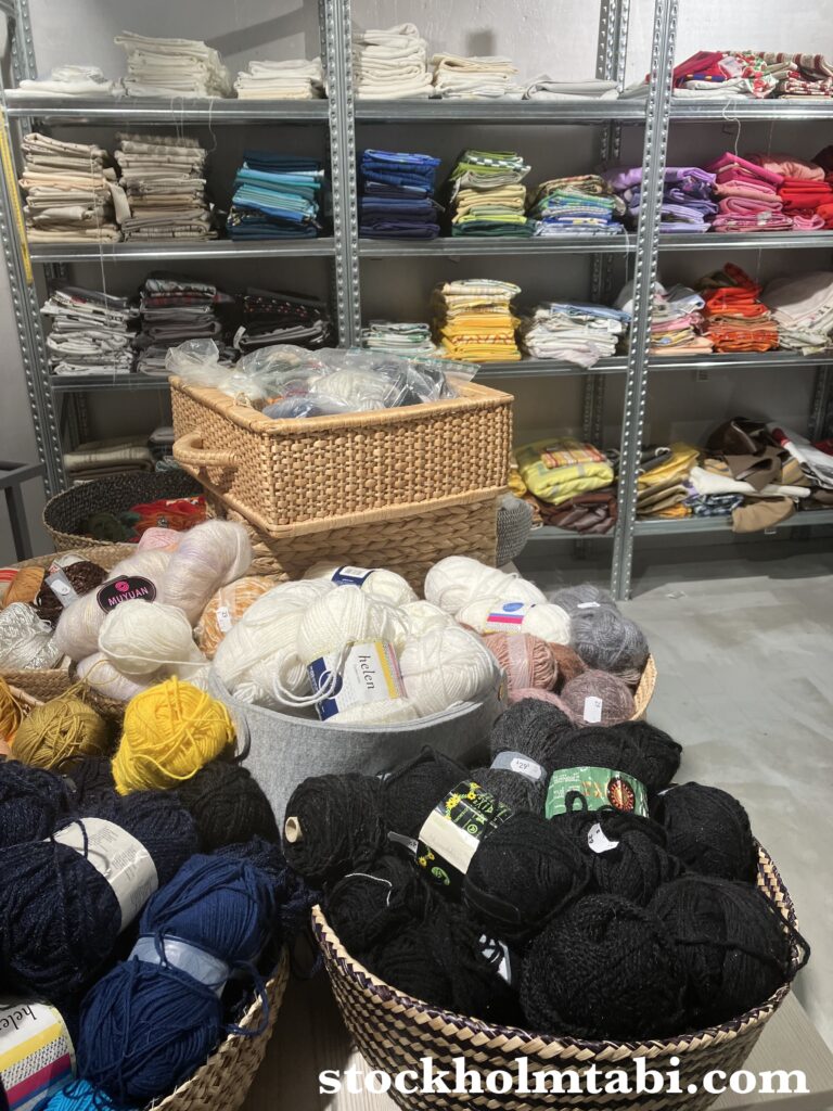 Stockholms Stadsmissionの毛糸売り場