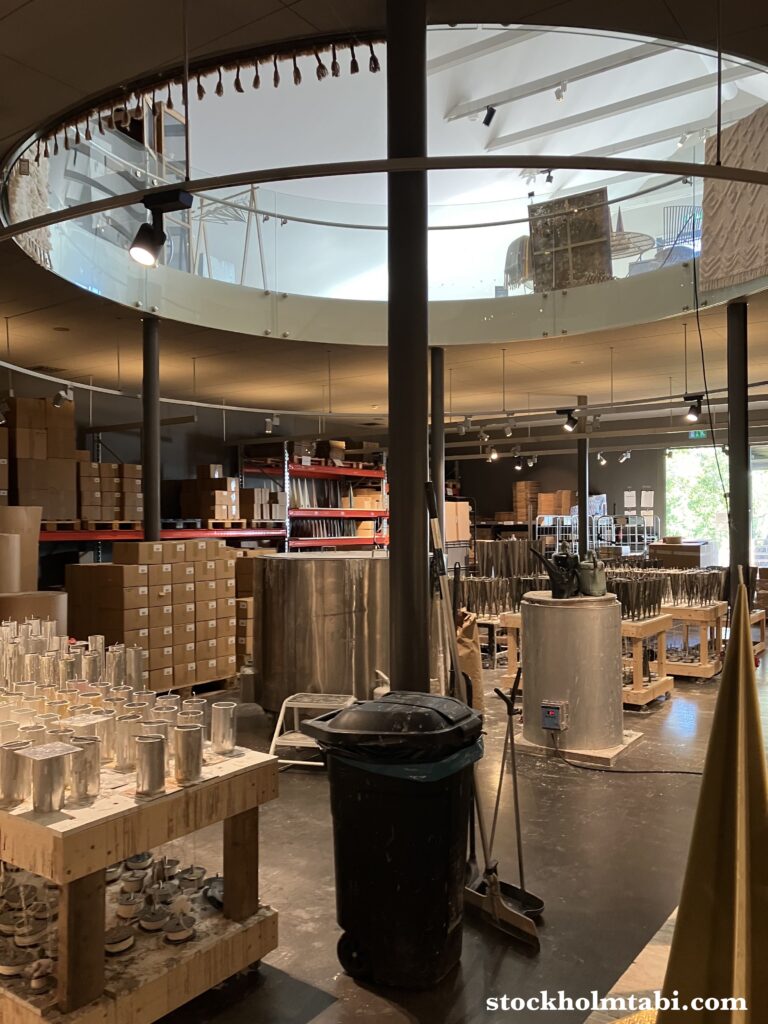 Sigtuna Stearinljusfabrikのキャンドル工房