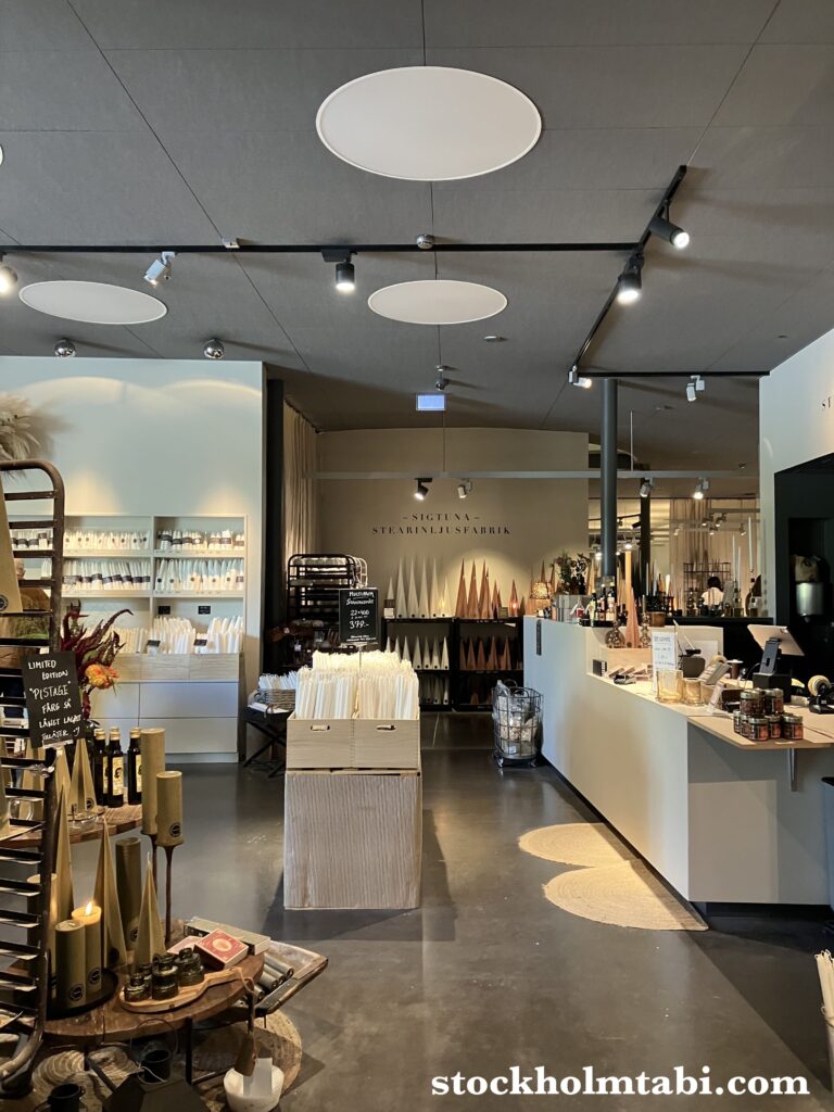 Edesbergs Slott近くのキャンドルショップ