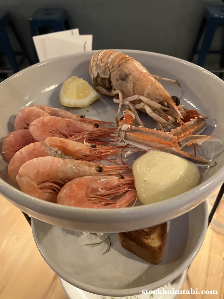 レストランB.A.R.のエビ