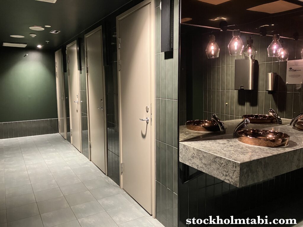 Scandic rooftop bar Capitalの綺麗なトイレ