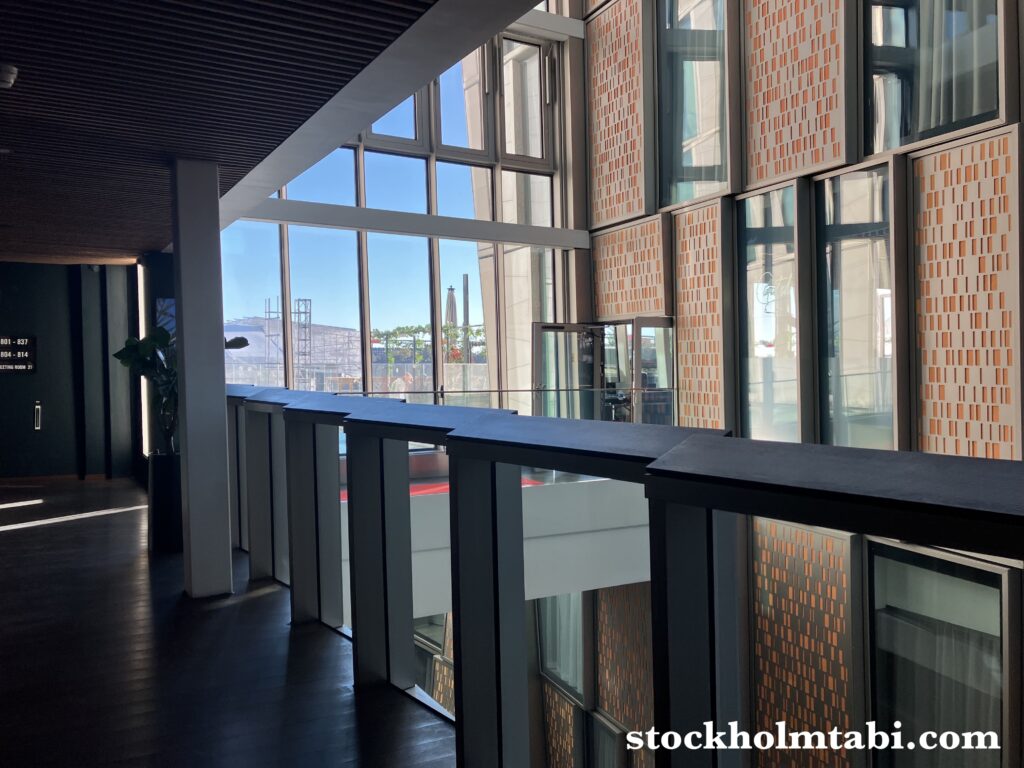 Scandic rooftop bar Capitalへの通路