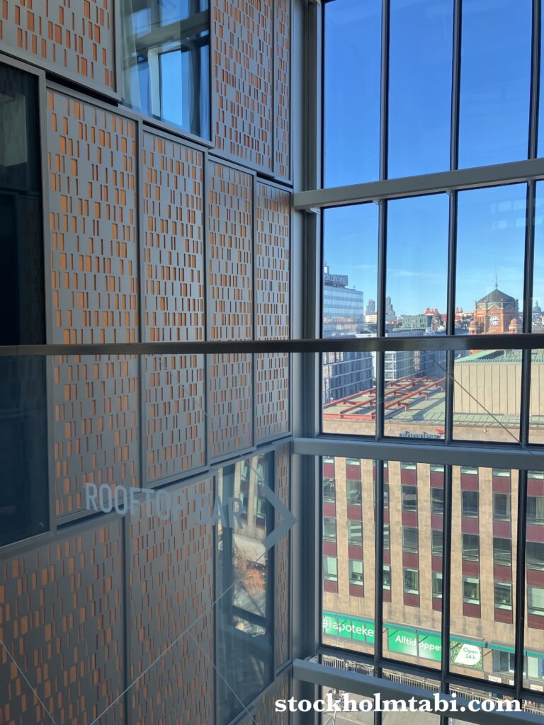 Scandic rooftop bar Capitalへの道案内