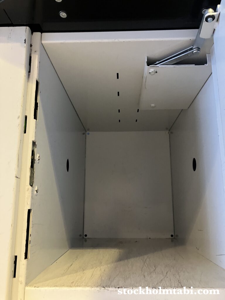 ストックホルム中央駅のロッカーの中