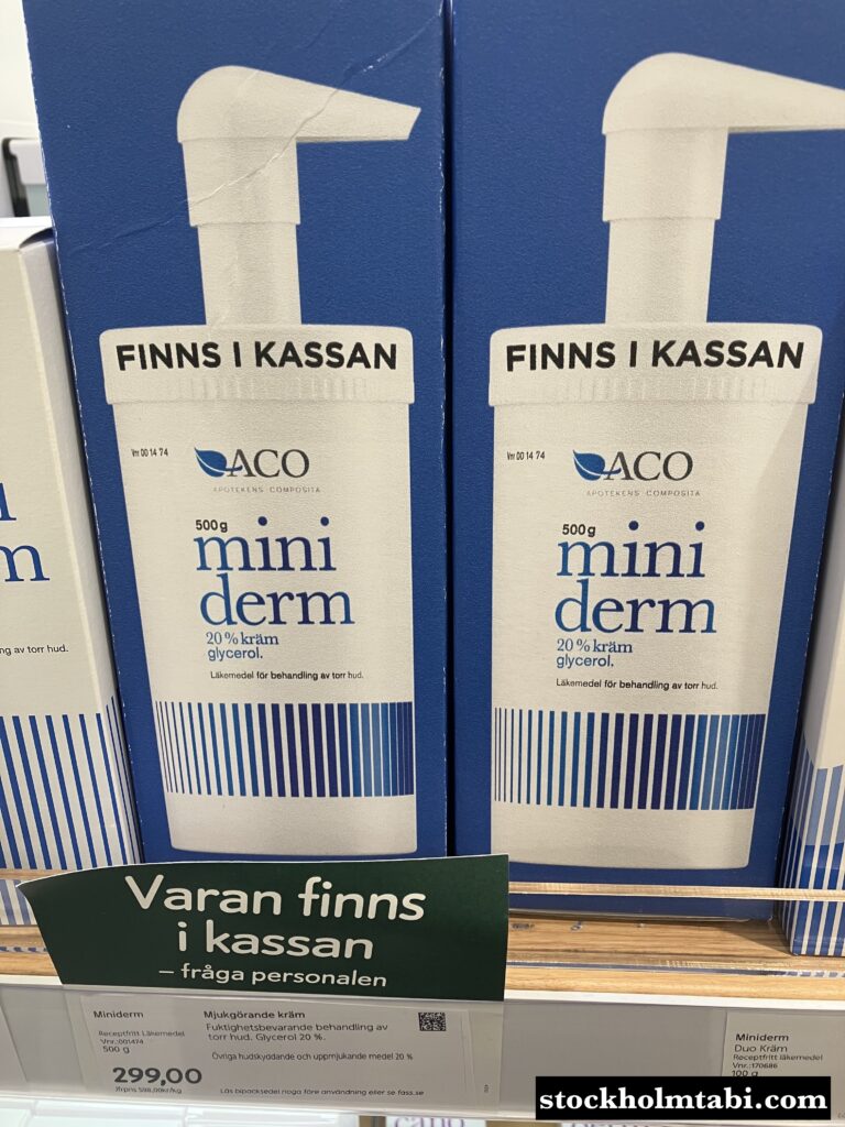 青いボトルのAco Mini derm