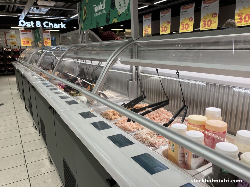 ストックホルム中央駅のサラダバー