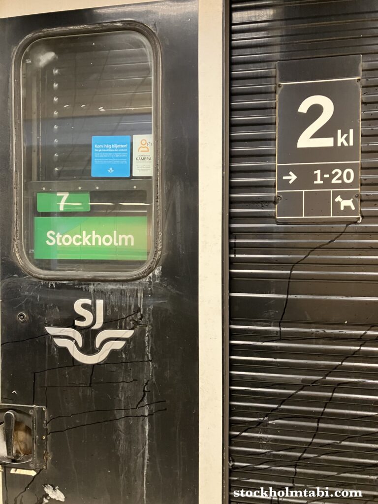 スウェーデン鉄道SJ InterCityのドア