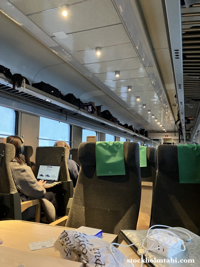 スウェーデン鉄道SJ InterCityの車内