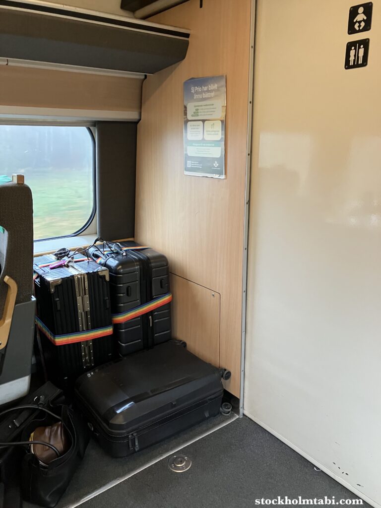 スウェーデン鉄道SJ の荷物置き場