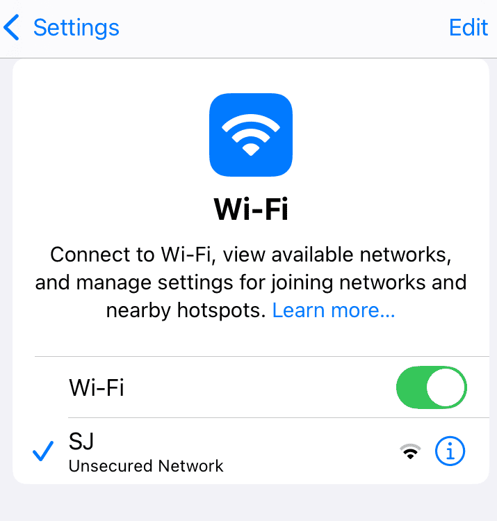 スウェーデン鉄道SJ 車内のWiFi表示