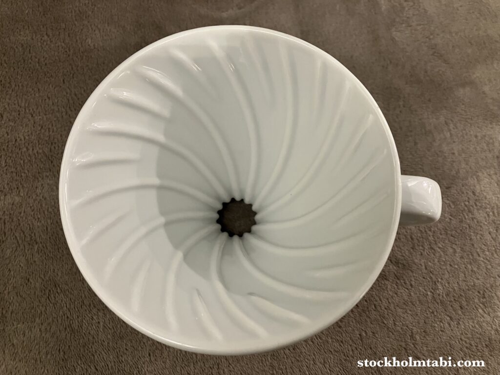 真上から見たハリオV60