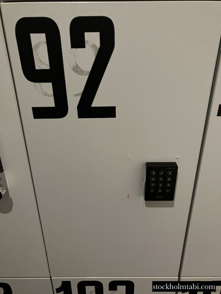 Fotografiska Stockholmのロッカー