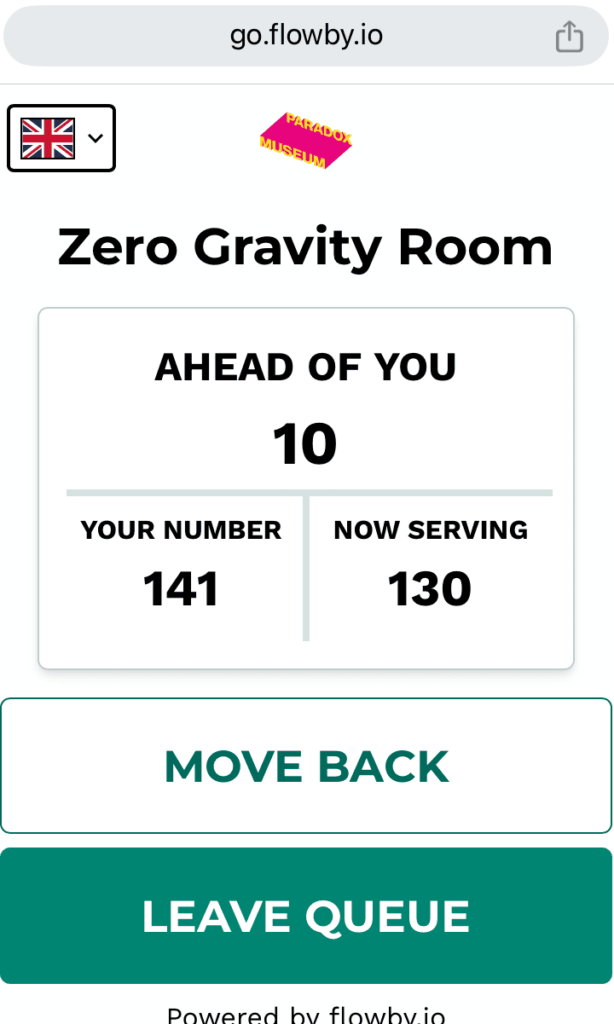 Paradox Museumの待ち時間を示すアプリ