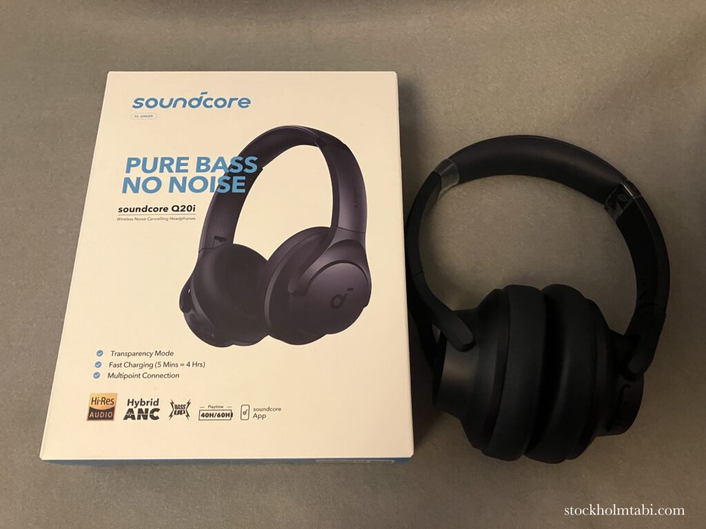 Anker Soundcore Q20iのパッケージと本体