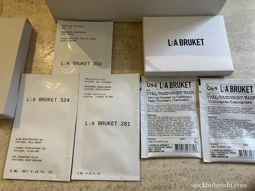 L:a Bruket（ラブルケット）のサンプルの小袋