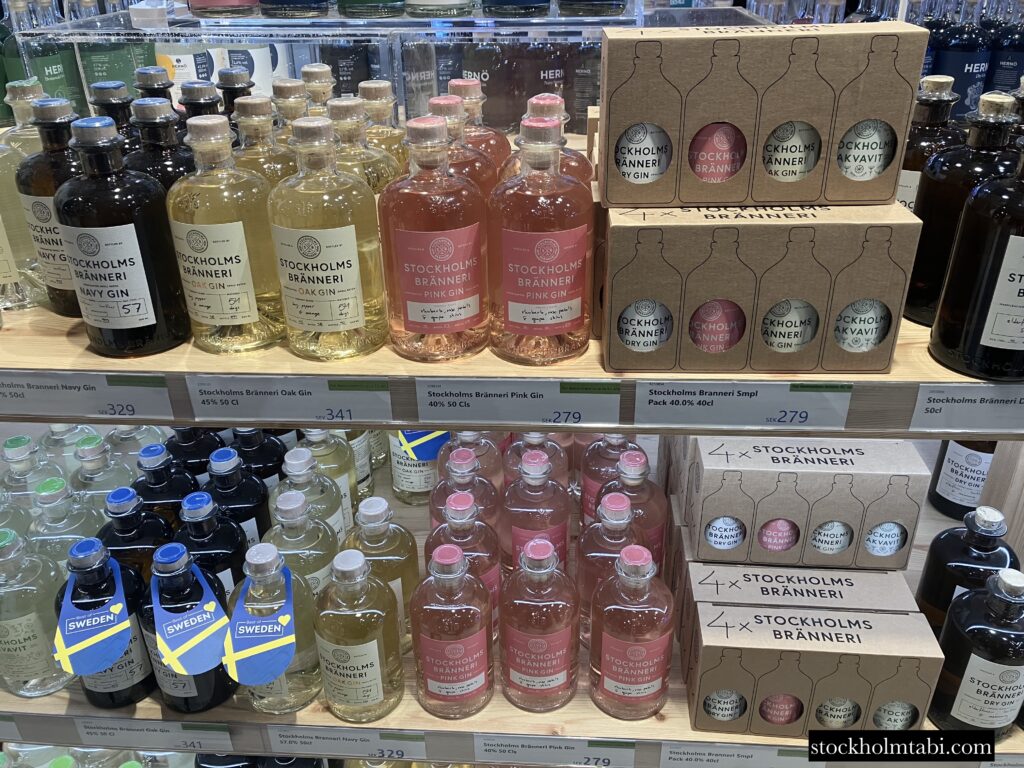 アーランダ空港の免税店のストックホルムブランネリ