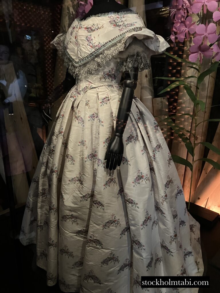 北方民族博物館（Nordiska museet）の18世紀のシルクのドレス