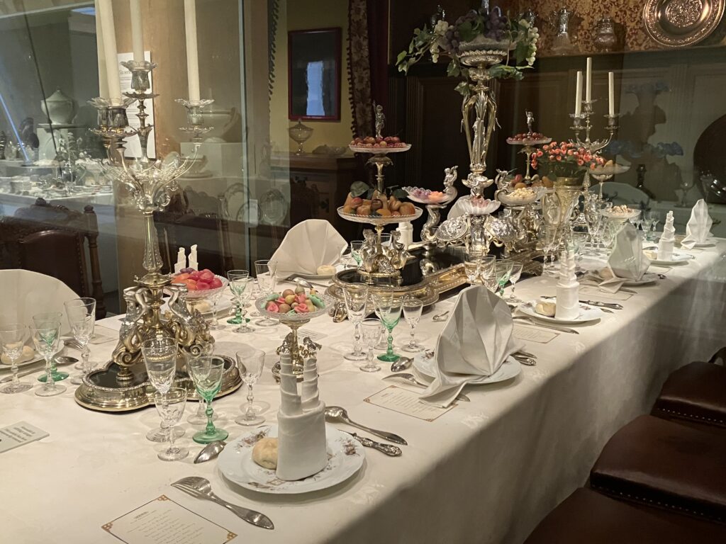 北方民族博物館（Nordiska museet）のテーブルセッティング