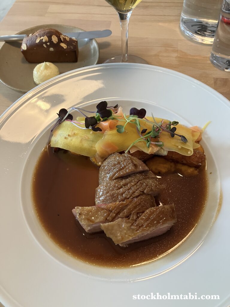 ウプサラのRestaurang Sverreの鴨の胸肉