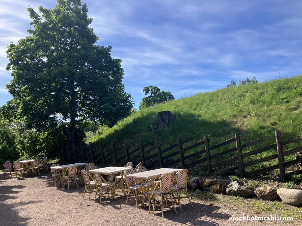 レストランOdinsborg Café & Restaurangの中庭