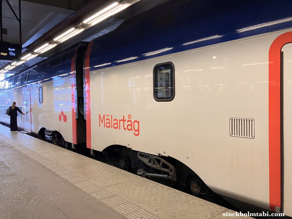 Eskilstuna（エスキルストゥーナ）へ行く電車
