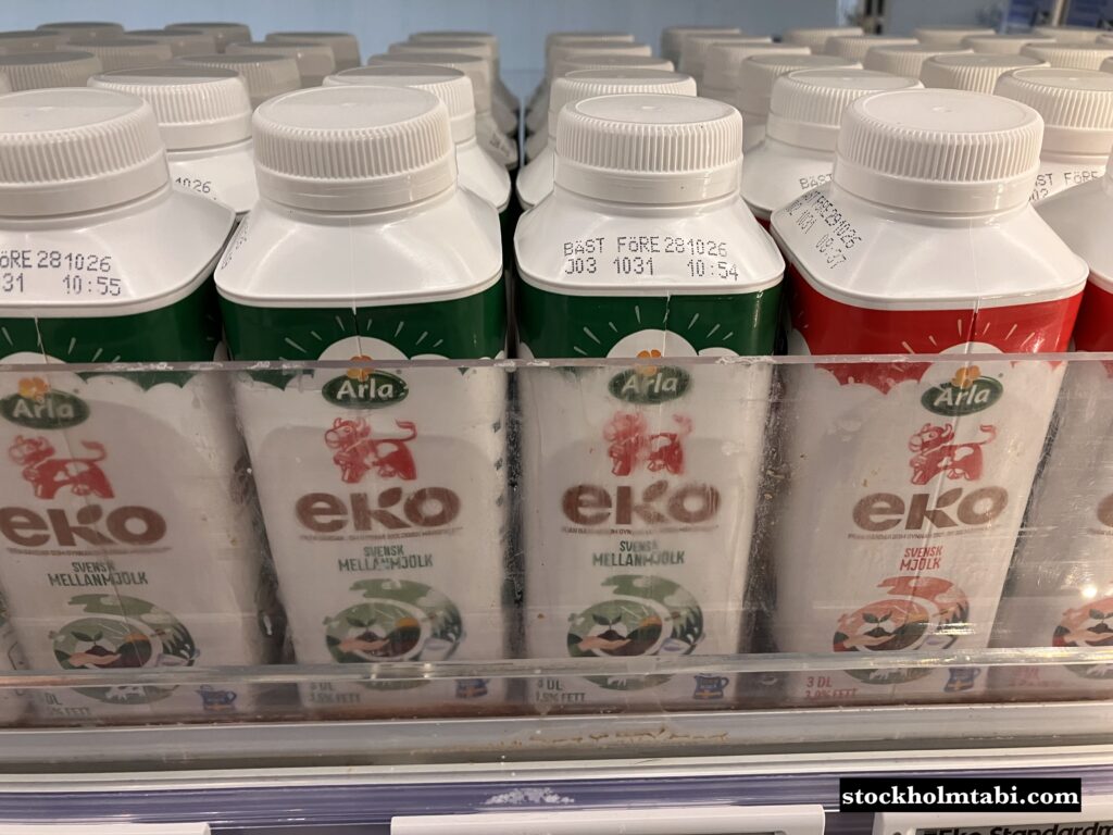 スーパーのミルクボトル